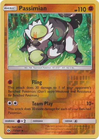 Sun & Moon Passimian #73/149 reverse holo